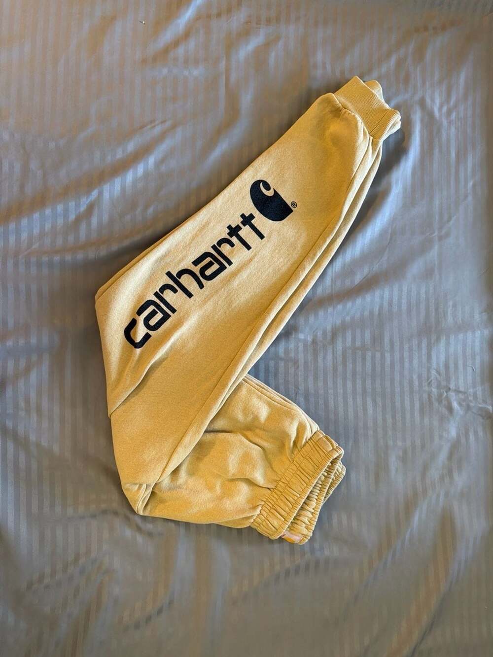 Carhartt Graphic Logo Fleece Sweatpants Yellow